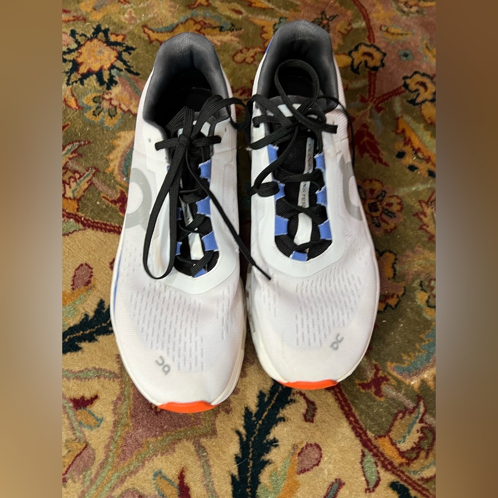 On Running Cloudmonster Men's Frost & Cobalt Running Shoes